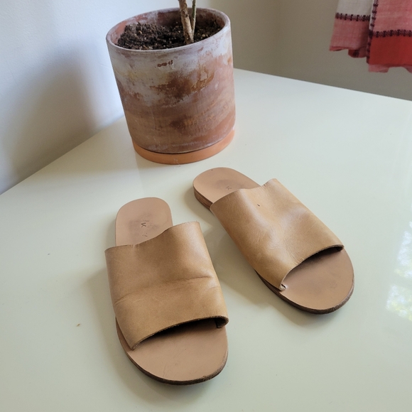 KYMA Shoes - KYMA Greek KALYMNOS Leather Slide Sandals 8